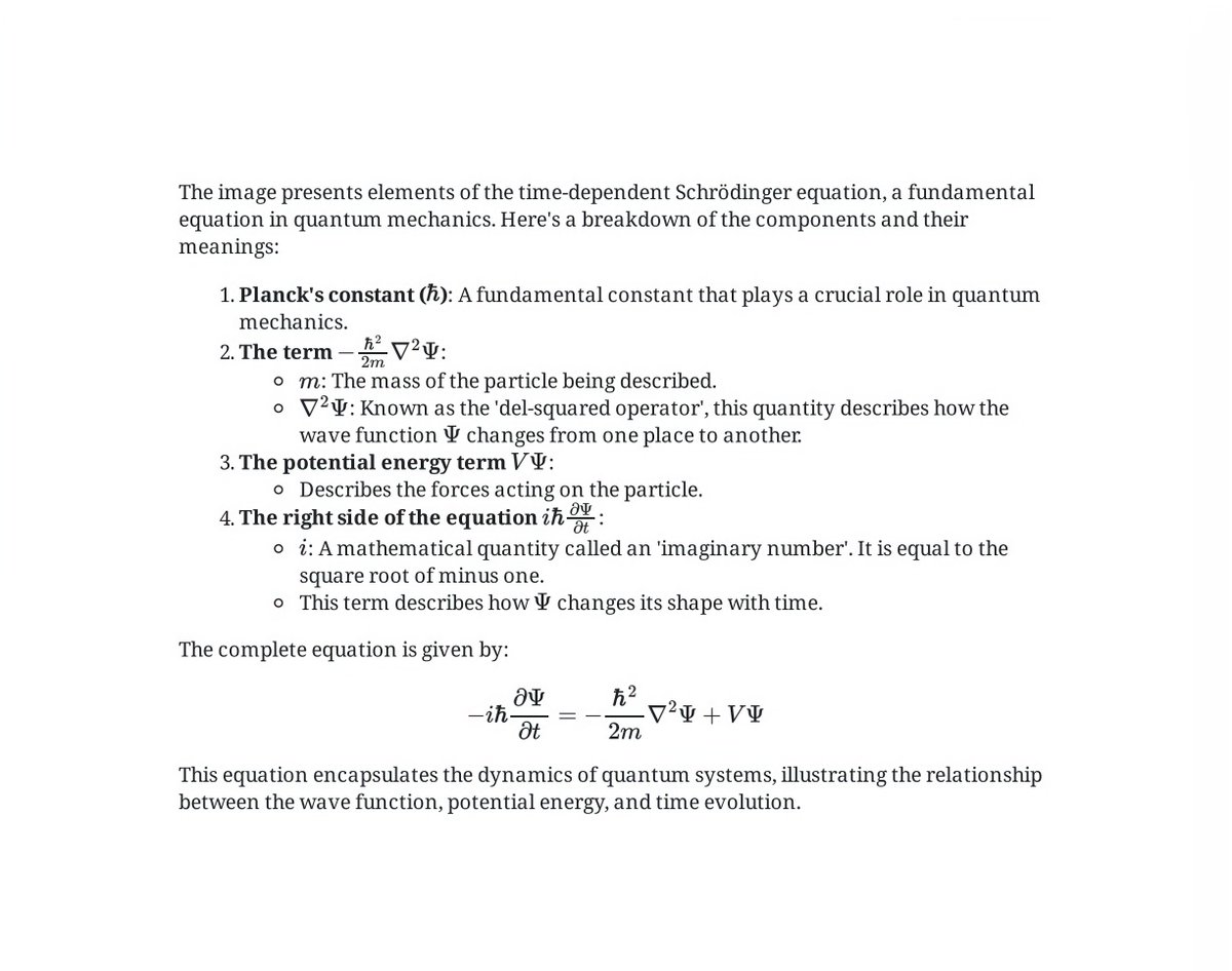 MathsWith_Sam's tweet image. Schrodinger Equation ✌️
