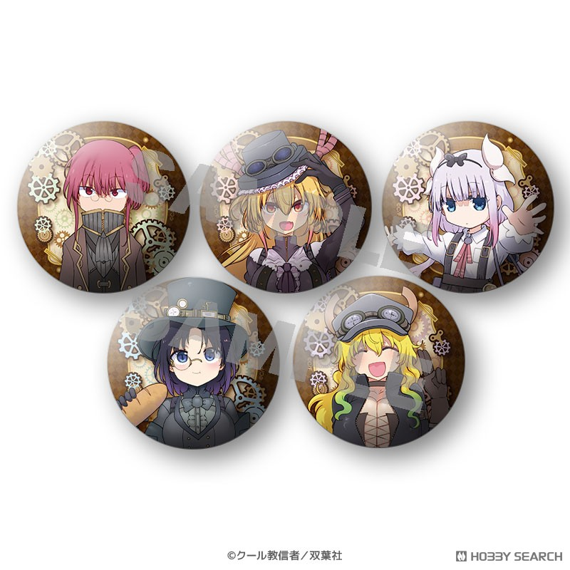 📢予約受付中📢 ✨小林さんちのメイドラゴン 缶バッジ スチームパンク