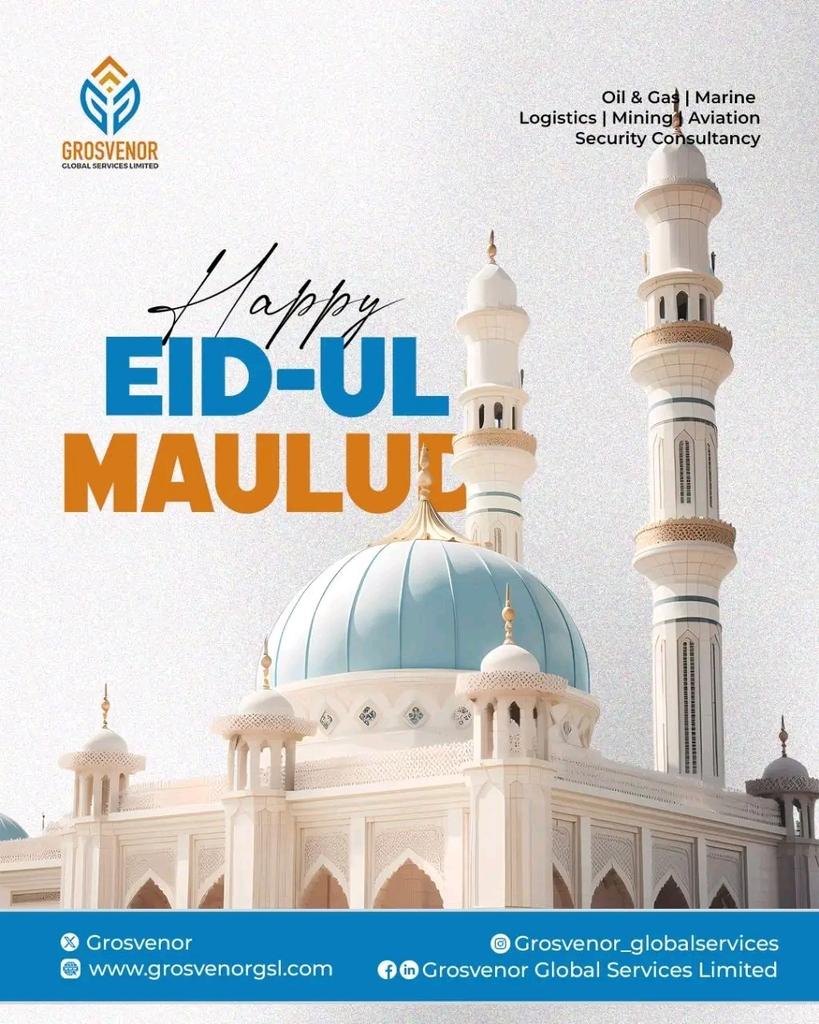 Abbas Auwal Baima001 (@abbasauwalbaima) on Twitter photo Happy Eid Ul Maulud celebration to all our Muslim brothers and sisters. We all the blessings of this day be yours forever.
<a href="/Grosvenorgsl/">Grosvenor Global Services</a>
#HappyCelebration
#EidUlMaulud Happy Eid Ul Maulud celebration to all our Muslim brothers and sisters. We all the blessings of this day be yours forever.
<a href="/Grosvenorgsl/">Grosvenor Global Services</a>
#HappyCelebration
#EidUlMaulud
