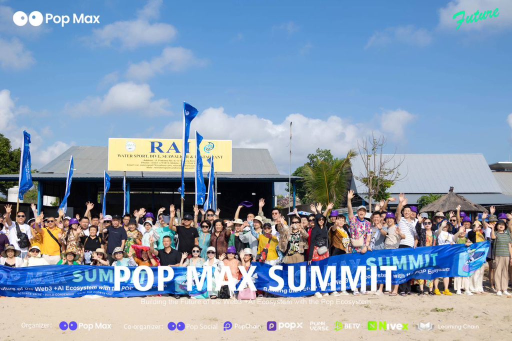 PopMax_xyz's tweet photo. 🔥🌴 Pop Max Summit · Bali is on fire! 🌴🔥
Global partners unite in this tropical paradise to ignite the boundless future of Web3 × AI 🚀💥
The energy is exploding — you can’t miss this! ⚡✨
📺 Watch the live stream now:
👉 https://t.co/hqWj9xAbfW
#PopChain #PopMax #Web3 #AI #BaliSummit2025 #ConnectFi