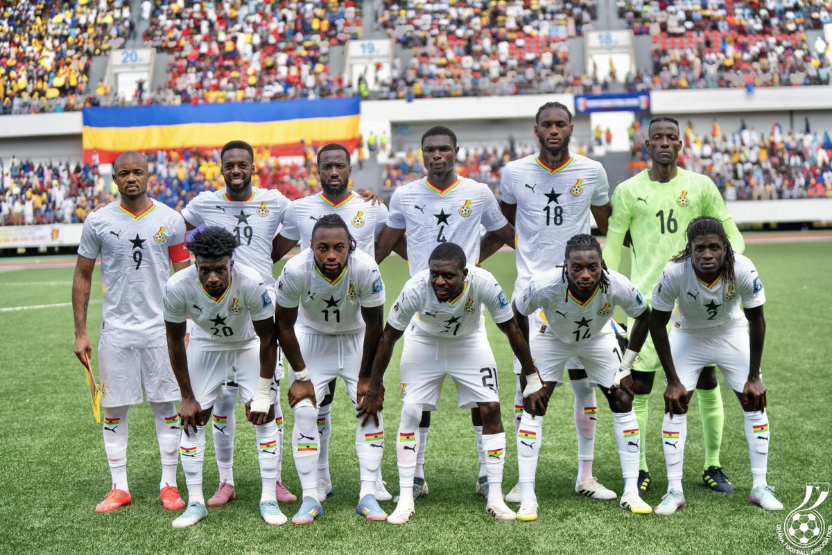 Joy997FM's tweet image. Describe the Black Stars performance against Chad in one word.

Share with the hashtag #JoySMS