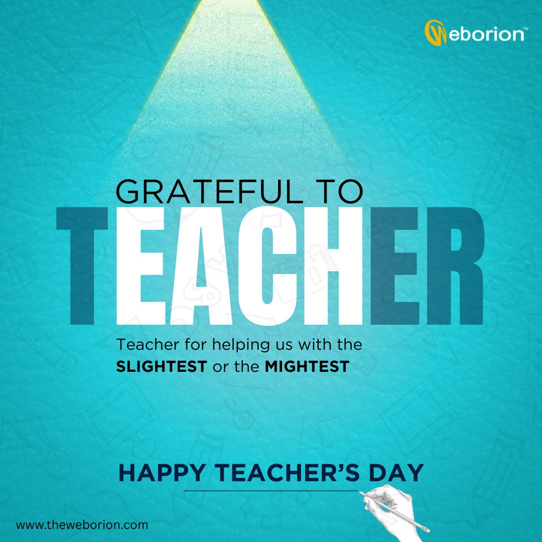 Grateful for every teacher who guides us, whether through the slightest hint or the mightiest lesson! 🙏 Happy Teacher's Day! 📚✨
#TeachersDay #ThankYouTeacher #EducationHeroes #InspiringTeachers