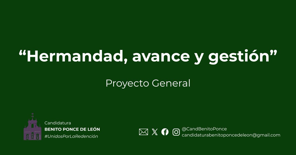 CandBenitoPonce's tweet photo. 📋¡Nuestro proyecto en un click!

👉Pincha en el siguiente enlace y conoce nuestro proyecto completo para los próximos tres años.

🔗https://t.co/6T7FQiAuFv

#UnidosPorLaRedención https://t.co/3sp96TMX0q