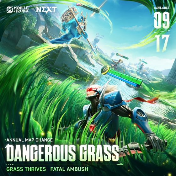 heskethh2's tweet photo. MLBB is introducing DYNAMIC MAP VARIATIONS

Four new maps will be added as rotation in matches each providing different terrain adjustments:

- More Bushes
- Breakable Walls
- Clouds to Flight traversing quickly to lanes
- River flows into Jungle area https://t.co/6z1xW9KsqF