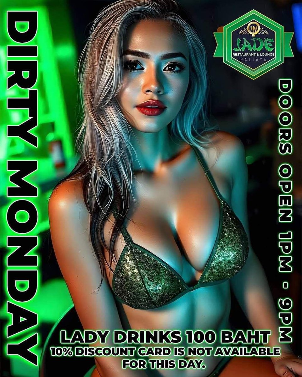 AsiaAfterDark's tweet photo. Jade Restaurant and Lounge is THE relaxed afternoon bar with many friendly Hostesses
Join us on Discord here - https://t.co/2apFQpVtgr
#pattaya #gentsclubs #pattayagirls #pattayanightlife #pattayagentsclubs #pattyathailand #girls #beautiful #photoshoot #jadehouse https://t.co/zXzOvl4yLC