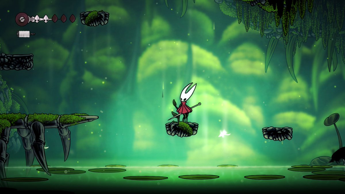 そんな中、TLで話題になっているシルクソングとその前作のホロウナイトが気になったので購入してみました。

少しだけプレイしてみましたが可愛らしいキャラが小気味よく動き、操作性も良いですね
淡い色使いのグラフィックや静かに流れる音楽も綺麗で先に進むのが楽しみです