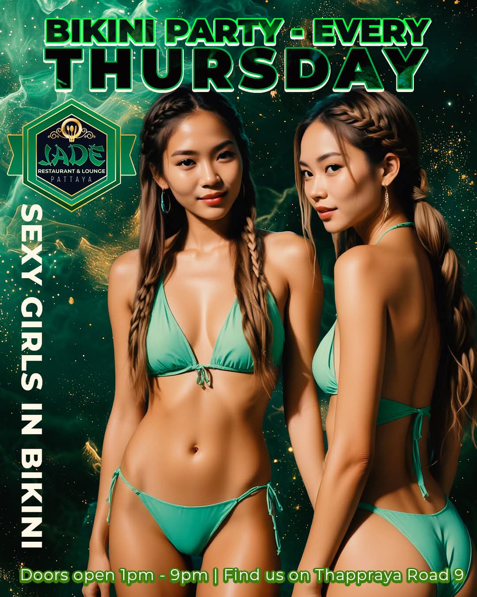 BuzzinPattaya's tweet photo. Jade Restaurant and Lounge is THE relaxed afternoon bar with many friendly Hostesses
Join us on Discord here - https://t.co/0bKUKgrEya
#pattaya #gentsclubs #pattayagirls #pattayanightlife #pattayagentsclubs #pattyathailand #girls #beautiful #photoshoot #jadehouse https://t.co/PKDt9APqAg