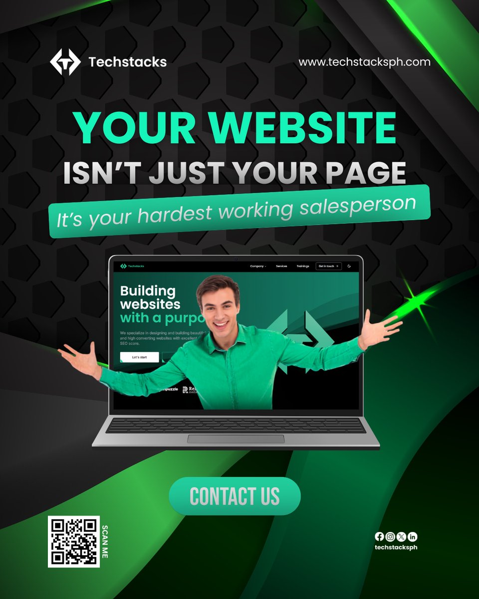 techstacksph's tweet image. 💻 Your website isn’t just a page — it’s your hardest working salesperson.
Let’s build one that performs 24/7. 🚀
👉 techstacksph.com
#WebDevelopment #BusinessWebsite #TechstacksPH