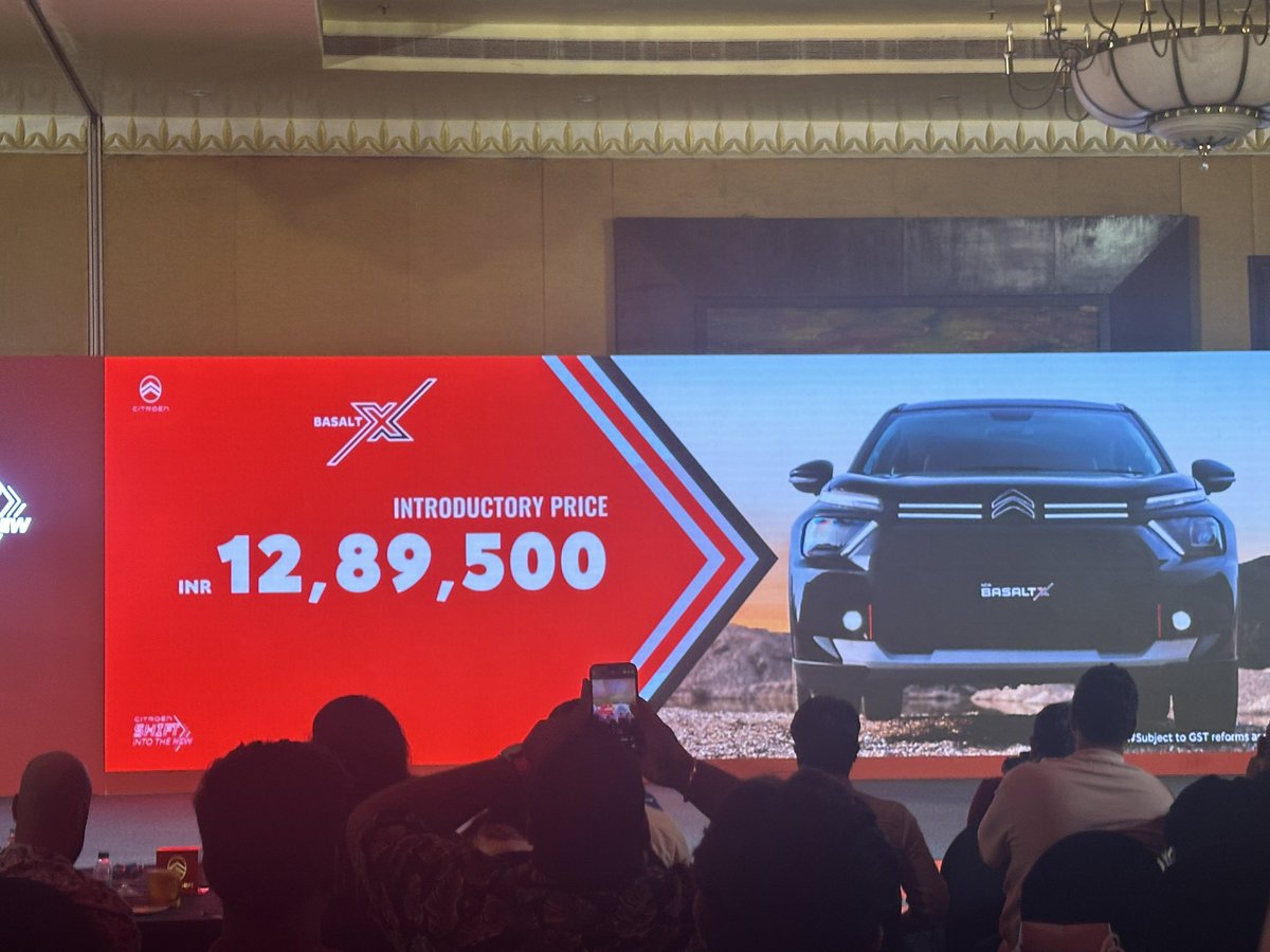 The top-end, fully loaded <a href="/CitroenIndia/">Citroën India</a> Basalt X launched at Re 12.89 lakh (ex-showroom)