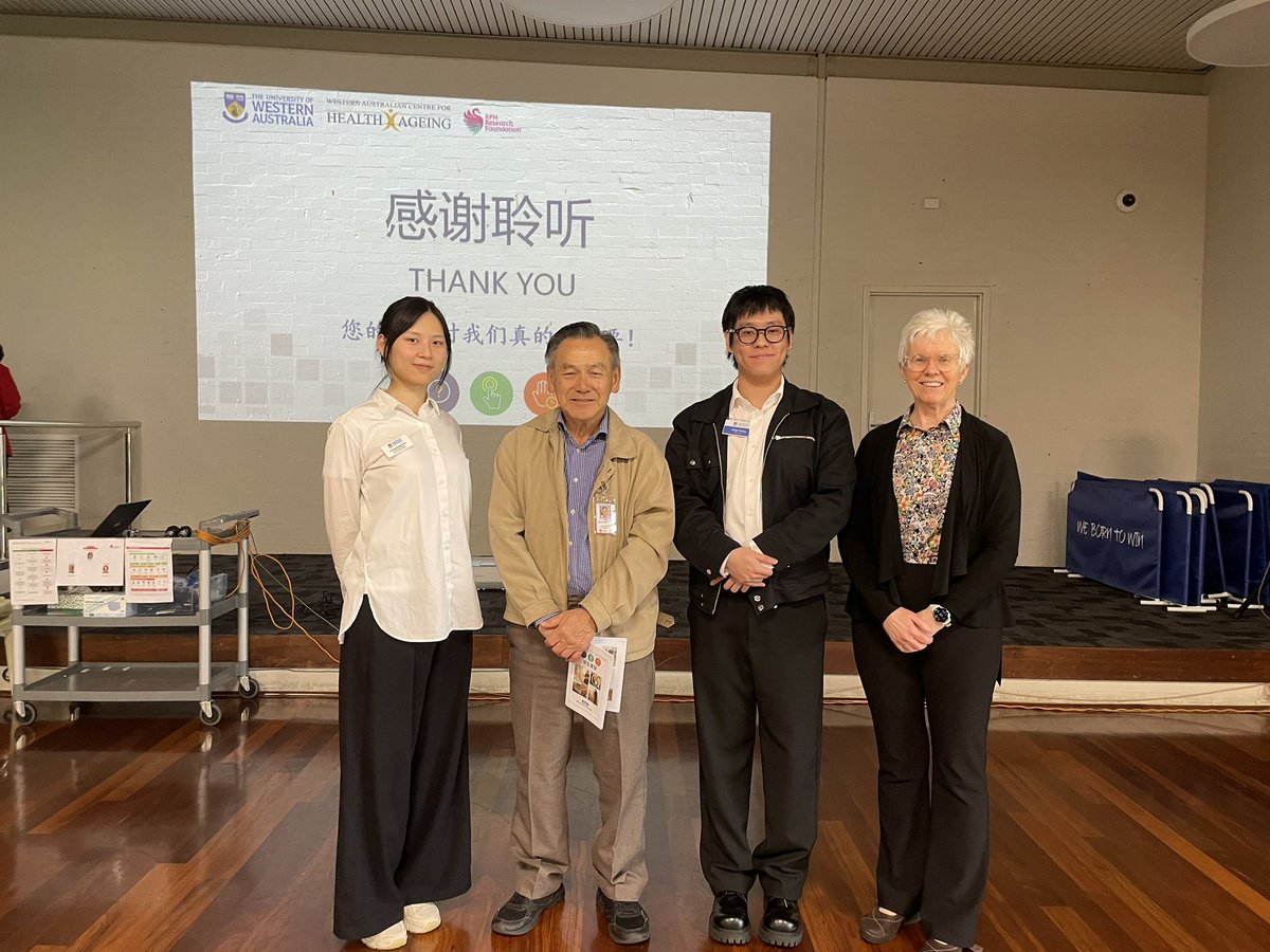 Delivering falls prevention education to CaLD communities is an underserved yet much needed service to ensure social equality!!! 

The ability to do this while supporting UWA social work students is amazing!!!
@DrFrancis_Coad <a href="/ChungWah_WA/">Chung Wah</a> <a href="/chiara_naseri/">Chiara Naseri</a> <a href="/InjuryMatters/">Injury Matters</a> <a href="/uwanews/">UWA</a>
