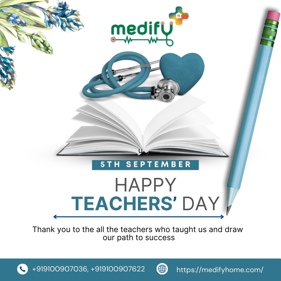 Medifyhome's tweet image. Happy Teachers’ Day from Medifyhome! 🌸💙 To all the teachers who inspire, guide, and shape lives with wisdom and kindness – we salute your dedication. 🙏📚

📞 +91 9100907036 | +91 9100907622
🌐 medifyhome.com

#HappyTeachersDay #Medifyhome #HealthcareAtHome