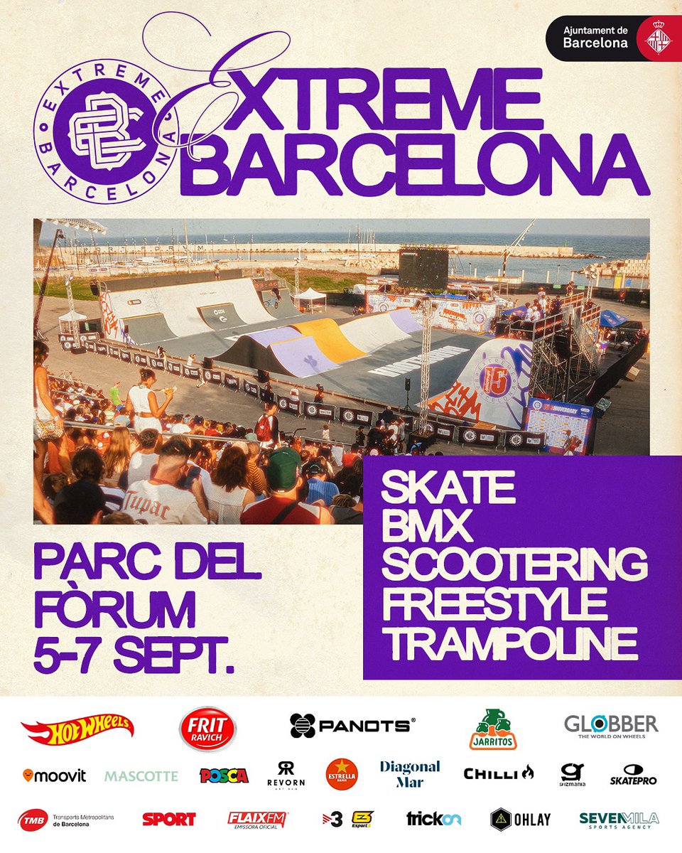 Hoy arranca Extreme Barcelona, el gran festival urbano de deporte, música y cultura street ¡No te lo pierdas! webarcelona.net/es/eventos-bar… <a href="/urbanworldserie/">Urban World Series</a>