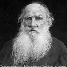Leo Tolstoy b otd 1828 - so wise (if scary-looking)...
“Everyone thinks of changing the world, but no one thinks of changing himself.”
“If you look for perfection, you will never be content.”
“We can know only that we know nothing. And that is the highest degree of human wisdom.”