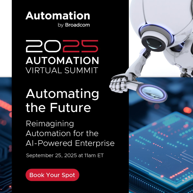 Only a few weeks left! ⏳ Don’t miss Automating the Future: Reimagining Automation for the AI-Powered Enterprise on September 25 at 11 AM ET. See how automation creates the trusted data backbone for AI success and how AI-infused tools are empowering... dy.si/yKNYnY2