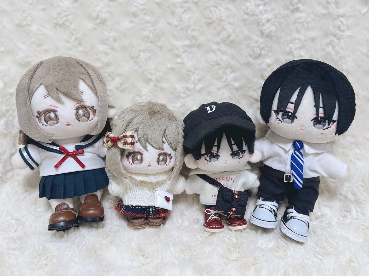 みみぱんさん(<a href="/mmpnunico/">みみぱん@ぬいやさん🧸🧵🪡</a> )に拙作スタジオカバナの牧＆優助の10cmバージョンを作っていただきました💞
以前15cmちゃんも作って頂いていて、今回はお出かけしやすいミニサイズ🤱
小さい2人もめっちゃ可愛い😭✨
これからたくさんお出かけします🥰
#agri_nui_cabana
