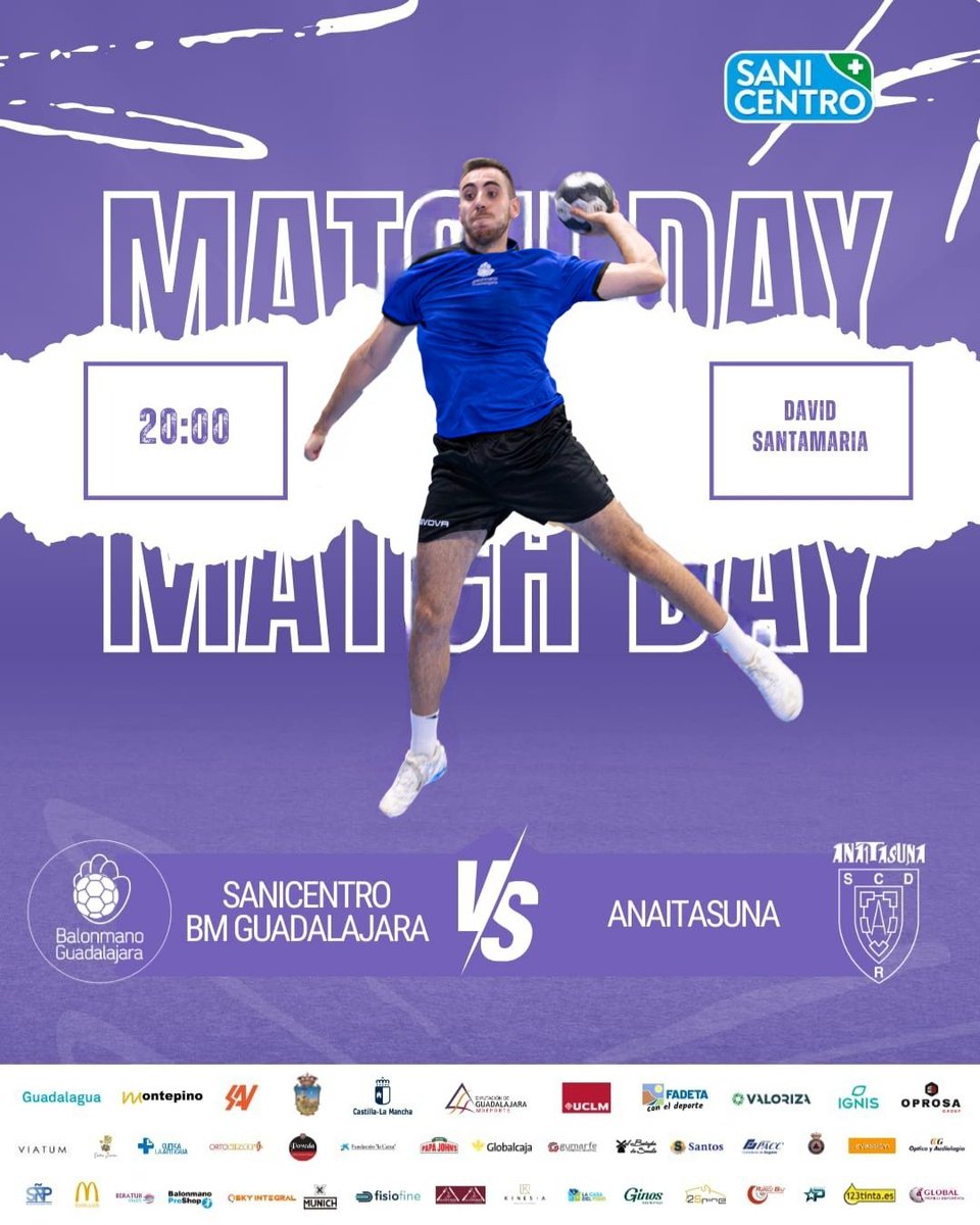 🔥 MATCH DAY 🔥
AMISTOSO PRETEMPORADA ✨️

👉🏻 Último ensayo de preparación para la Liga NEXUS ENERGÍA ASOBAL 

🏟 Cerramos la pretemporada de la mejor manera, en casa con nuestra #FamiliaMorada!! 🤗💜

Os esperamos!! 🔊🙌🏻

📺 Sin retransmisión 

#VamosGuada