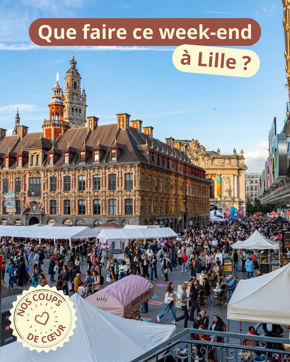 ⏸️ Envie d'une petite pause hors de l'effervescence de la Braderie ?

Toute la programmation de ce week-end :
▶︎ lille.fr/Actualites/Que…