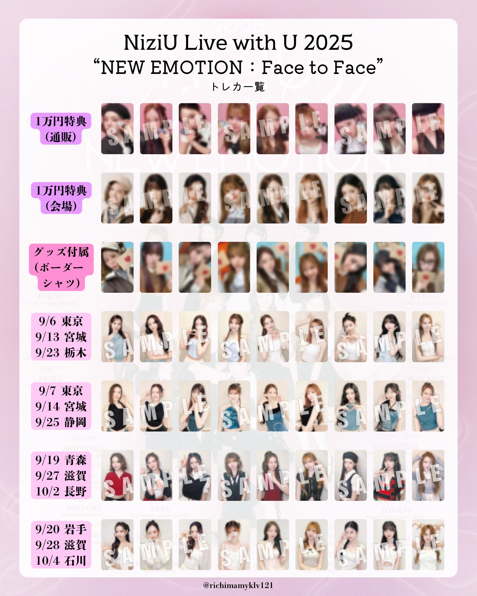 NiziU New Emotion 通常 予約カード 20枚 コンプリートトレカ NiziU New Emotion 通常 予約カード 20枚 コンプリートトレカ