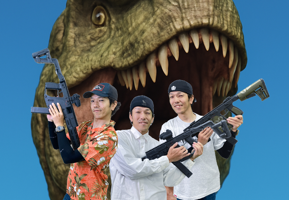 🔫P90もカッコいいけど…やっぱりクリスベクター❗
独特のフォルムを背に、最高の1枚を撮ろう📸
友達とでもソロでも、この存在感は圧倒的✨