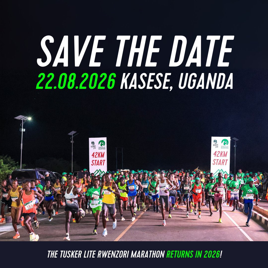 Amos Wekesa (@wekesa_amos) on Twitter photo Breaking News!
The international community of runners who love preparing a year in advance, the date is 22 August 2026.
Our international marketing calendar for 2026 <a href="/RwenzoriMarathn/">Tusker Lite Rwenzori Marathon</a> starts next month in Nairobi Kenya , the week of 26th.
The local market focus push starts Breaking News!
The international community of runners who love preparing a year in advance, the date is 22 August 2026.
Our international marketing calendar for 2026 <a href="/RwenzoriMarathn/">Tusker Lite Rwenzori Marathon</a> starts next month in Nairobi Kenya , the week of 26th.
The local market focus push starts