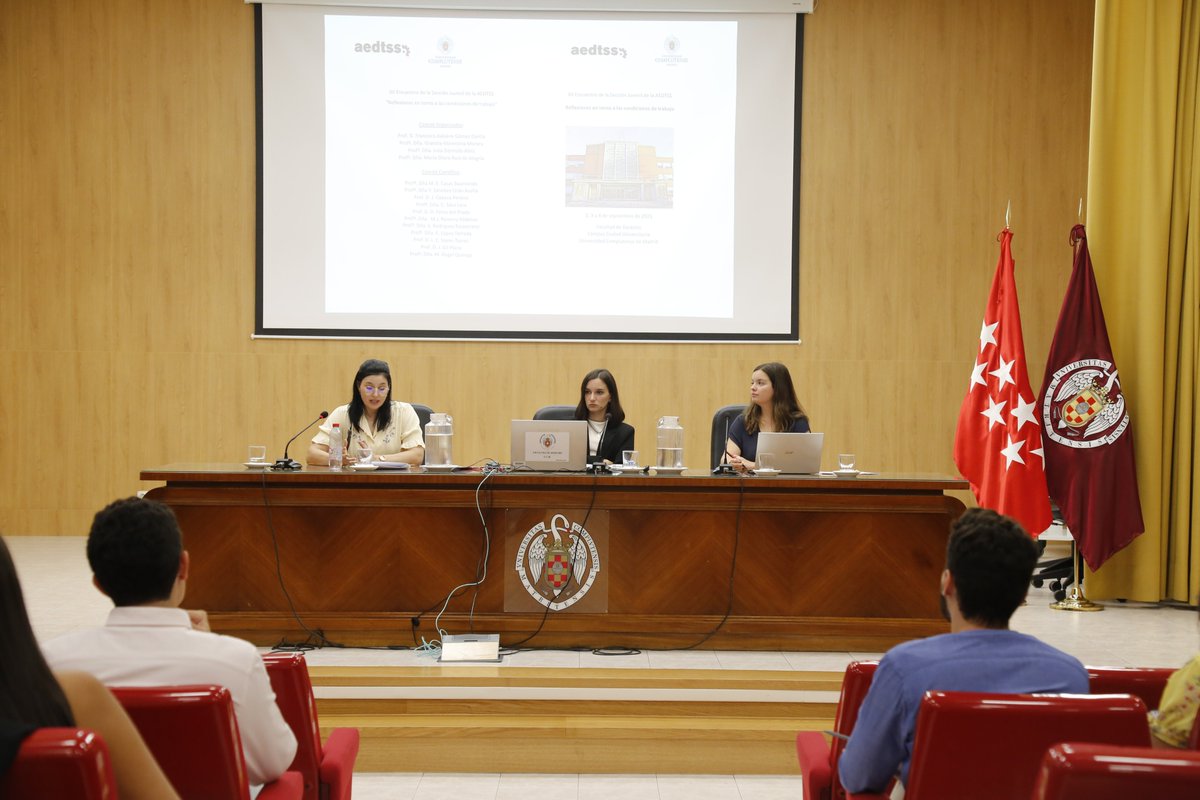 La Sección Juvenil de la AEDTSS ha celebrado en la <a href="/unicomplutense/">Complutense</a>  su XII Encuentro. Durante dos jornadas, jóvenes laboralistas han debatido sobre la jurisprudencia más reciente en materia de condiciones de trabajo y han compartido experiencias en innovación docente. 👏