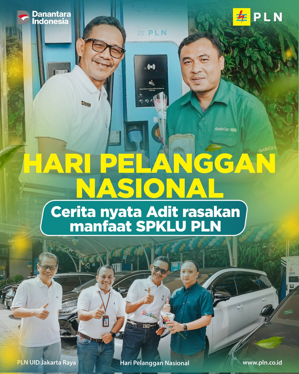 SahabatPLNJkt's tweet image. Di momen Hari Pelanggan Nasional, Adit, pengguna mobil listrik, rasakan manfaat nyata SPKLU PLN mulai dari hemat biaya, bebas ganjil genap, &amp;amp; nyaman tanpa antre.

#PLNDisjaya #HariPelangganNasional #SPKLU #TransisiEnergi