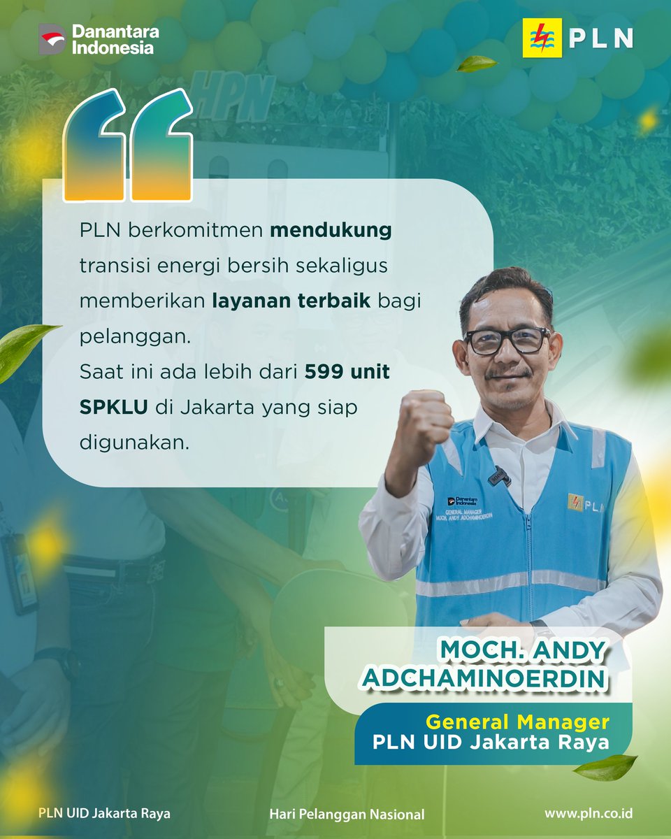 SahabatPLNJkt's tweet image. Di momen Hari Pelanggan Nasional, Adit, pengguna mobil listrik, rasakan manfaat nyata SPKLU PLN mulai dari hemat biaya, bebas ganjil genap, &amp;amp; nyaman tanpa antre.

#PLNDisjaya #HariPelangganNasional #SPKLU #TransisiEnergi