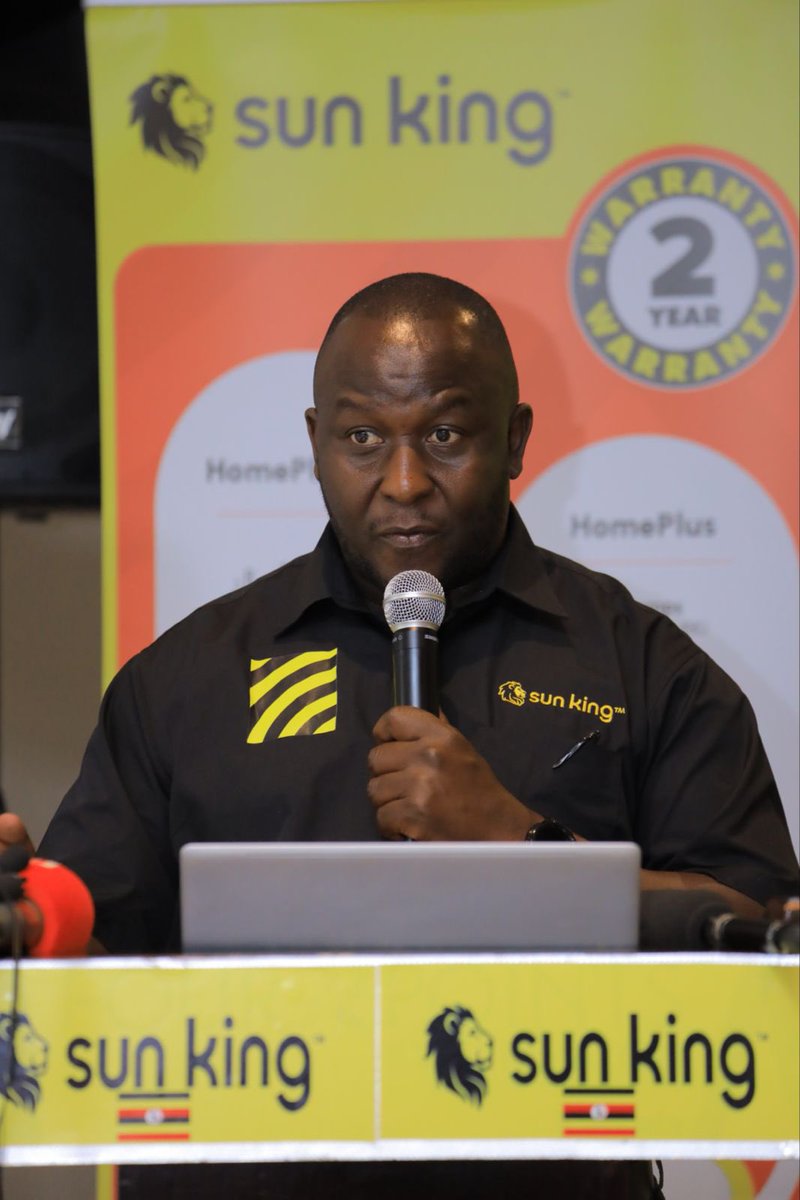 GyozlynB's tweet image. "I'm honored to welcome you all to the official launch of Sun King's refreshed logo in Uganda! We're celebrating growth, innovation, and our commitment to delivering more affordable solar energy solutions”-Peter Mugwanya, Country Business Leader. 

#SunKing #SwitchtoMore .