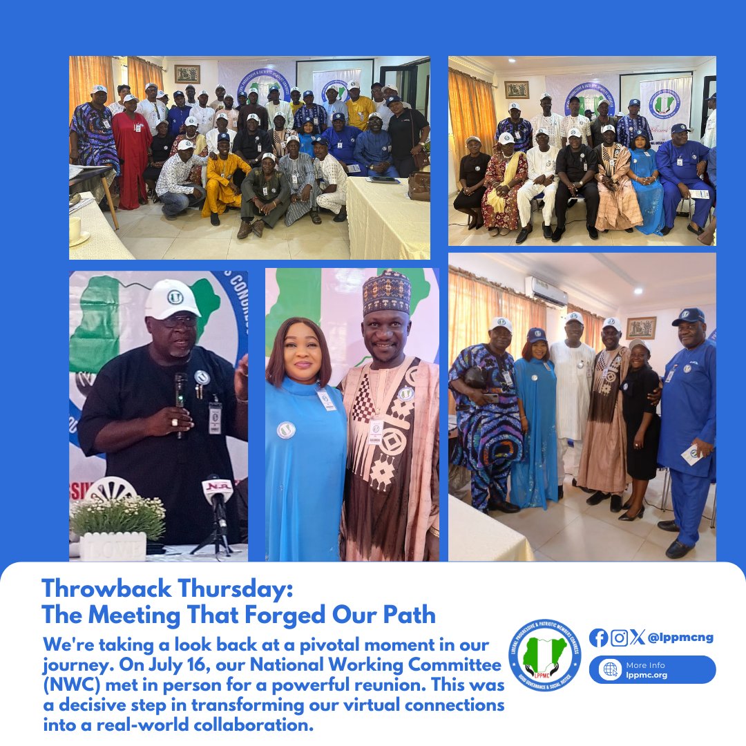 A look back at the day our online vision became a tangible reality! Our NWC meeting on July 16 was a powerful reunion that solidified our purpose and forged our path forward. Every action we take today is a testament to the bonds we built that day. #LPPMC