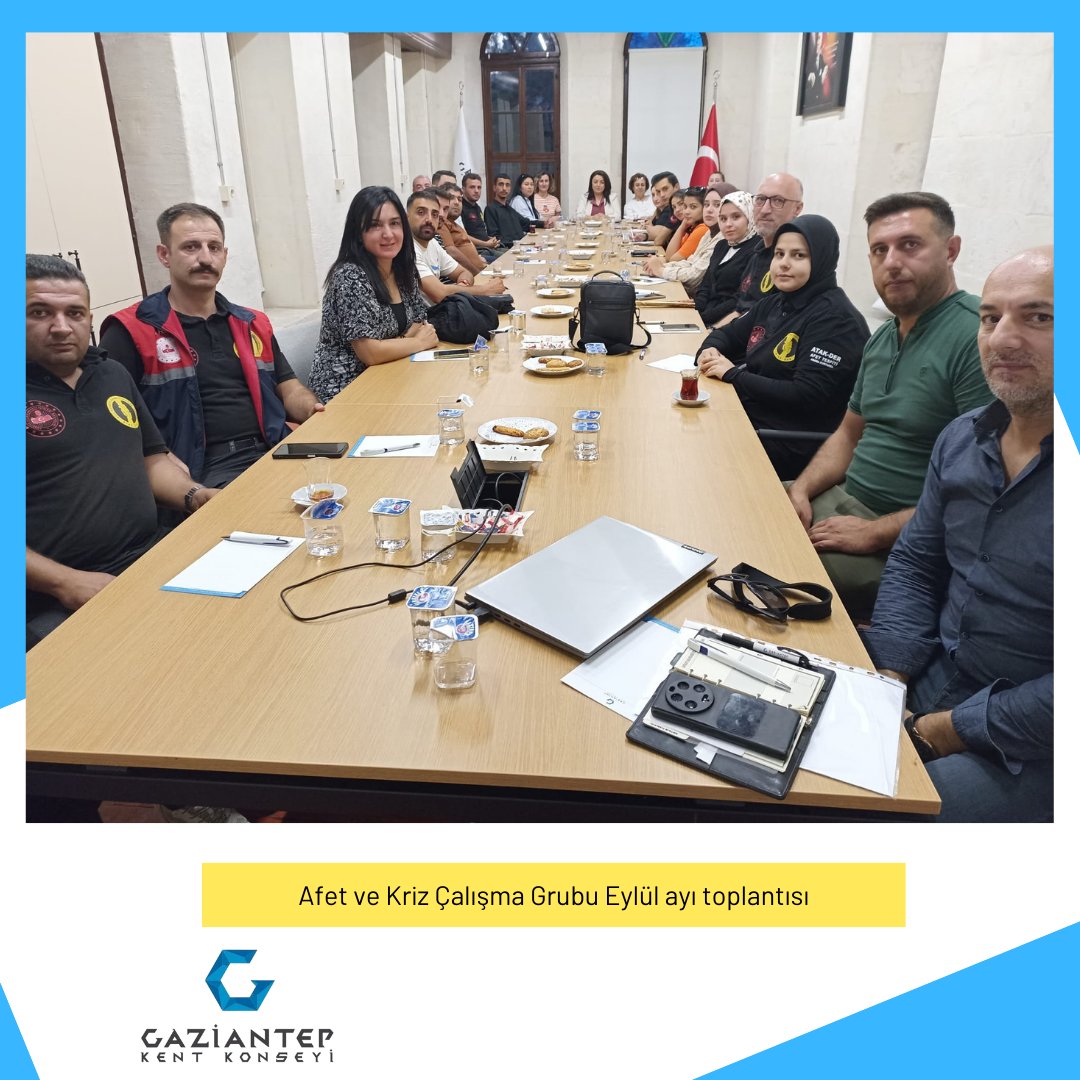 gkentkonseyi's tweet image. Gaziantep Kent Konseyi Afet ve Kriz Çalışma Grubu, Eylül ayı toplantısı, kent konseyi merkezinde gerçekleştirildi.   #afet #kriz #toplantı #gaziantepkentkonseyi #gaziantep @erdemguzelbey