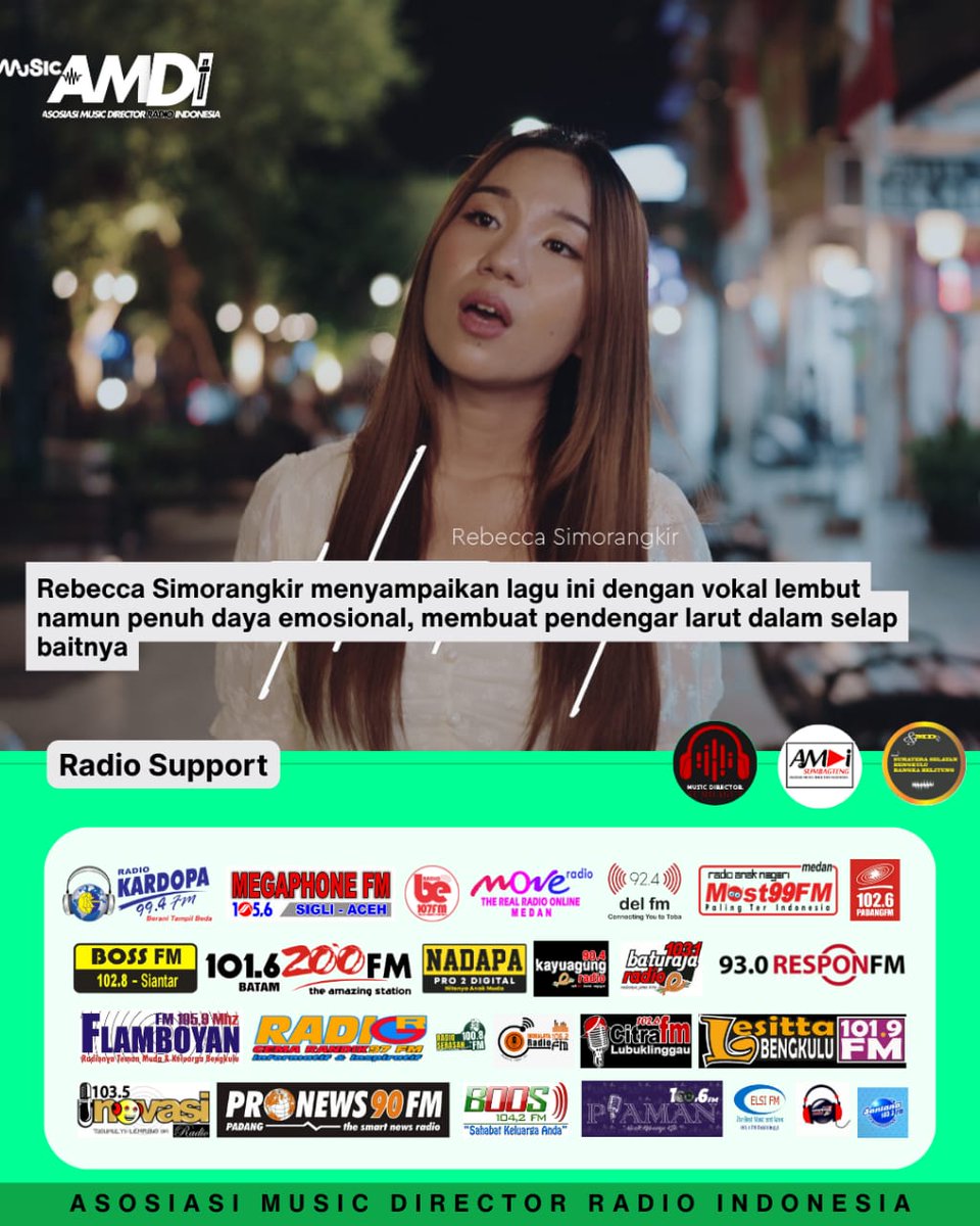 Penyanyi muda berbakat Rebecca Simorangkir resmi merilis single terbarunya
berjudul “Tak Percaya”, sebuah lagu balada pop penuh emosi yang mengisahkan perpisahan cinta yang datang
begitu tIba-tIba...

@beccsimo
@kontenermusic

#AMDI
#AMDISUMBAGSEL