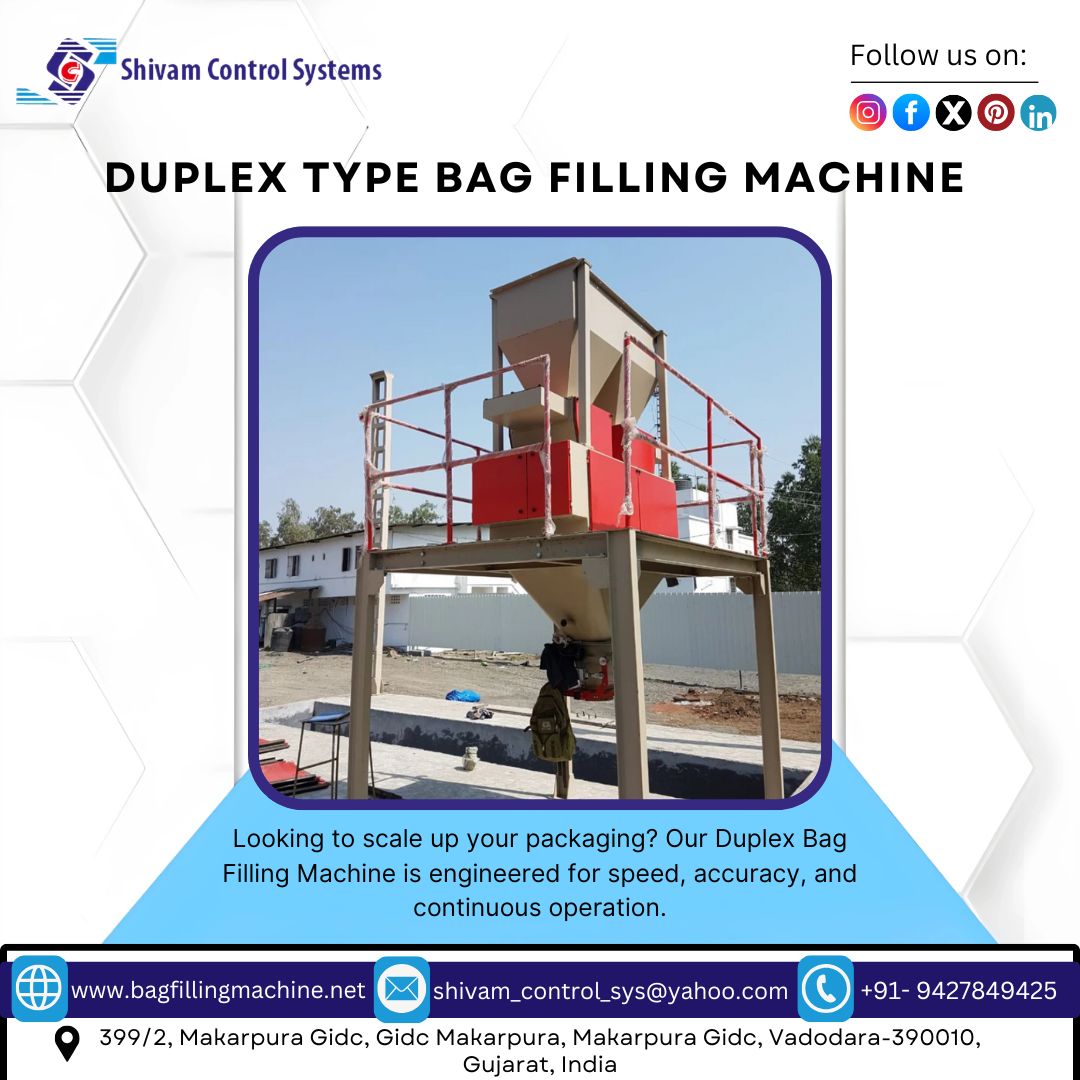 Shivam_control's tweet image. 🚀 Boost Your Packaging Efficiency with DUPLEX TYPE BAG FILLING MACHINE!

Shivam Control System – Leading Manufacturer &amp;amp; Exporter from India. 💼
High Performance | Durable | Cost-Effective

📩 shivam_control_sys@yahoo.com
📞 +91 94278 49425
🌐 bagfillingmachine.net