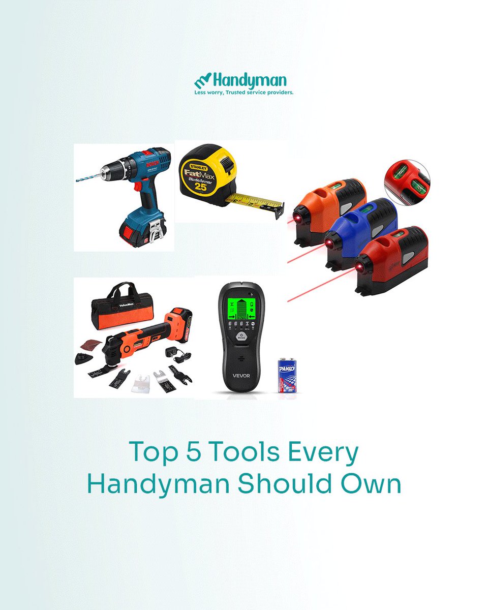 HandymanProNG's tweet photo. A handyman is only as good as his tools 
If you had to pick ONE must-have tool for every job, what would it be?
#Handyman #ToolTalk #FixItRight #EverydayEssentials https://t.co/UAX14ndPAD
