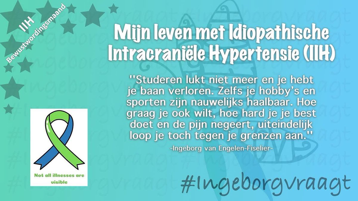 ‘’Studeren lukt niet meer en je baan ben je kwijtgeraakt. Ook je hobby’s of sporten is niet of nauwelijks haalbaar. Hoe graag je iets ook wilt, hoe goed je ook je best doet en hoe hard je de pijn ook negeert, aan het einde van de streep kom je jezelf tegen.’’

-☘️🌹Ingeborg 🌹☘️-