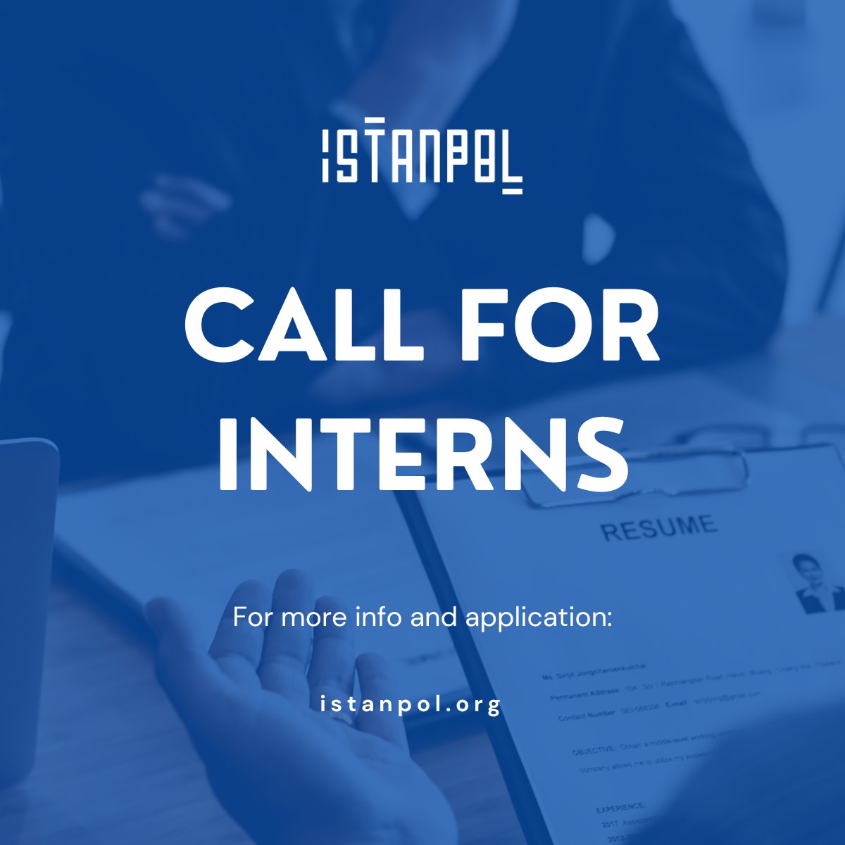 📢 Applications are now open for IstanPol’s Fall 2025 Internship Program in Istanbul.

📌 An excellent opportunity to contribute to research, publications, and events within a dynamic think tank.

🔗 Details &amp; application 👉 bit.ly/4nauxcy