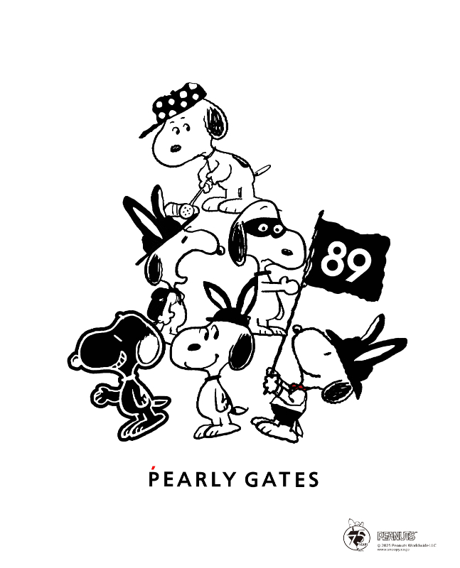 パーリーゲイツ が #スヌーピー で知られる 「#PEANUTS」の75周年を