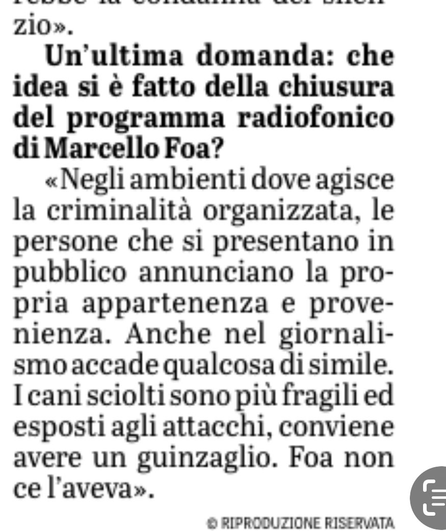 Detto da Toni Capuozzo, intervistato ieri da <a href="/MCaverzan/">Maurizio Caverzan</a> su <a href="/LaVeritaWeb/">La Verità</a>. Grazie.