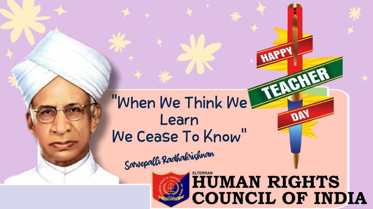 e_hrci's tweet photo. 📚✨ Happy Teacher’s Day 2025! ✨📚
To the mentors who shape minds, inspire change &amp; build a brighter tomorrow — we salute you.
🌍 With gratitude &amp; respect,
— Human Rights Council of India

#TeachersDay #Gratitude #HRCI #InspiringGenerations https://t.co/MMfeHQqndd