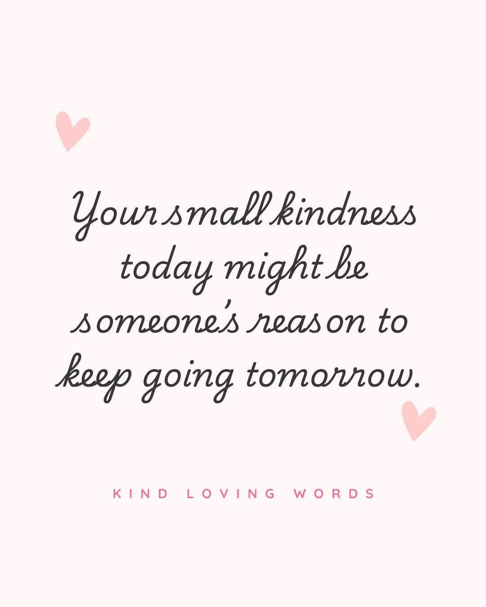 "No act of kindness, no matter how small, is ever wasted." ~ Aesop
#FridayFeeling  #KindnessMatters  #BeKindAlways
