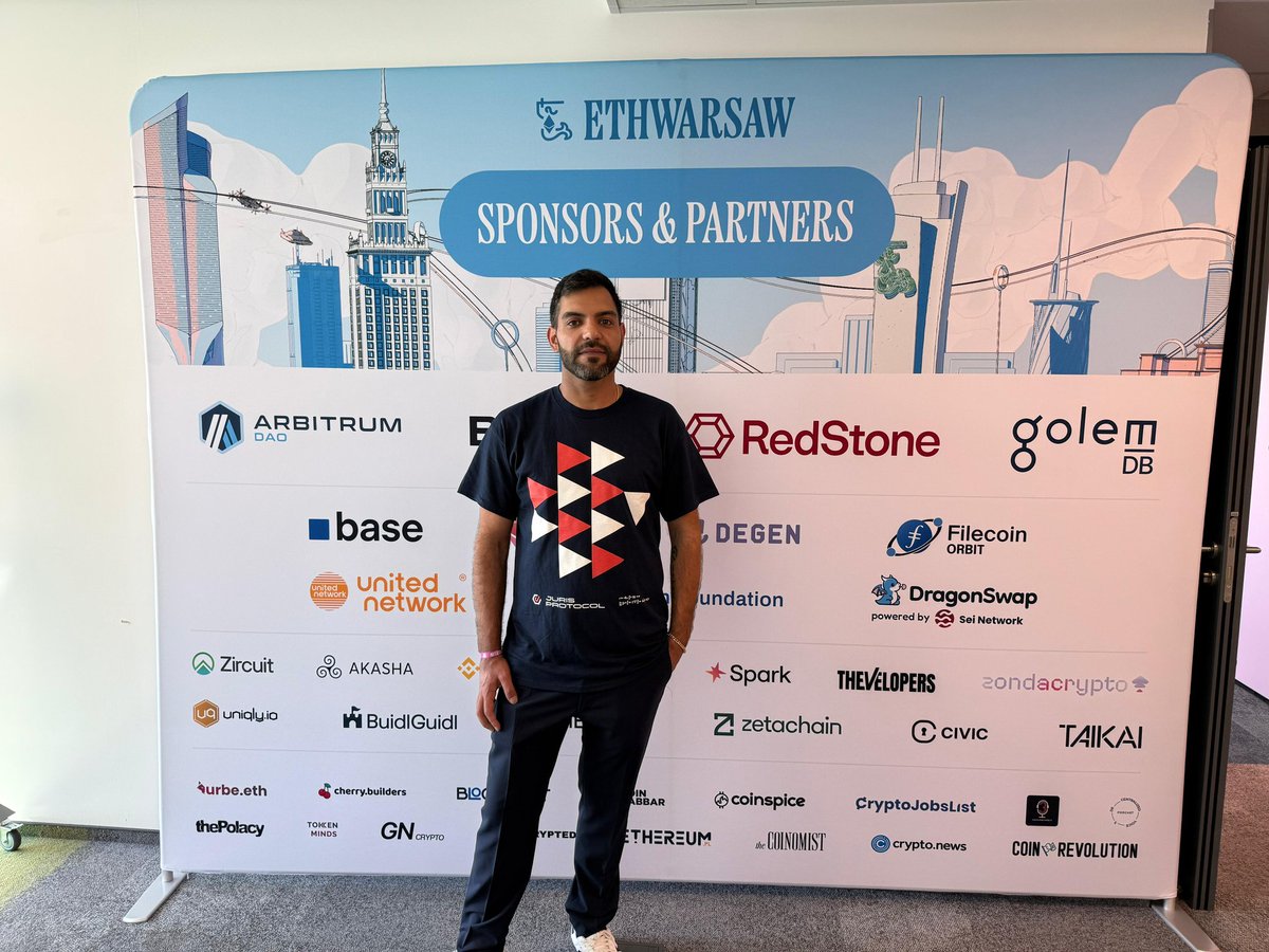 T-40m until our presentation 👀 

I'm extremely honored &amp; proud to be representing <a href="/JurisProtocol/">Juris Protocol</a> &amp; educate our friends at #ethwarsaw 2025 🇵🇱 about #TerraClassic post crash history &amp; current state of $LUNC revival 🔥❤️🚀

Big thanks to <a href="/DawidSkinder/">Dawid Skinder / challengestudio.pl</a> for organizing all of this 🤝