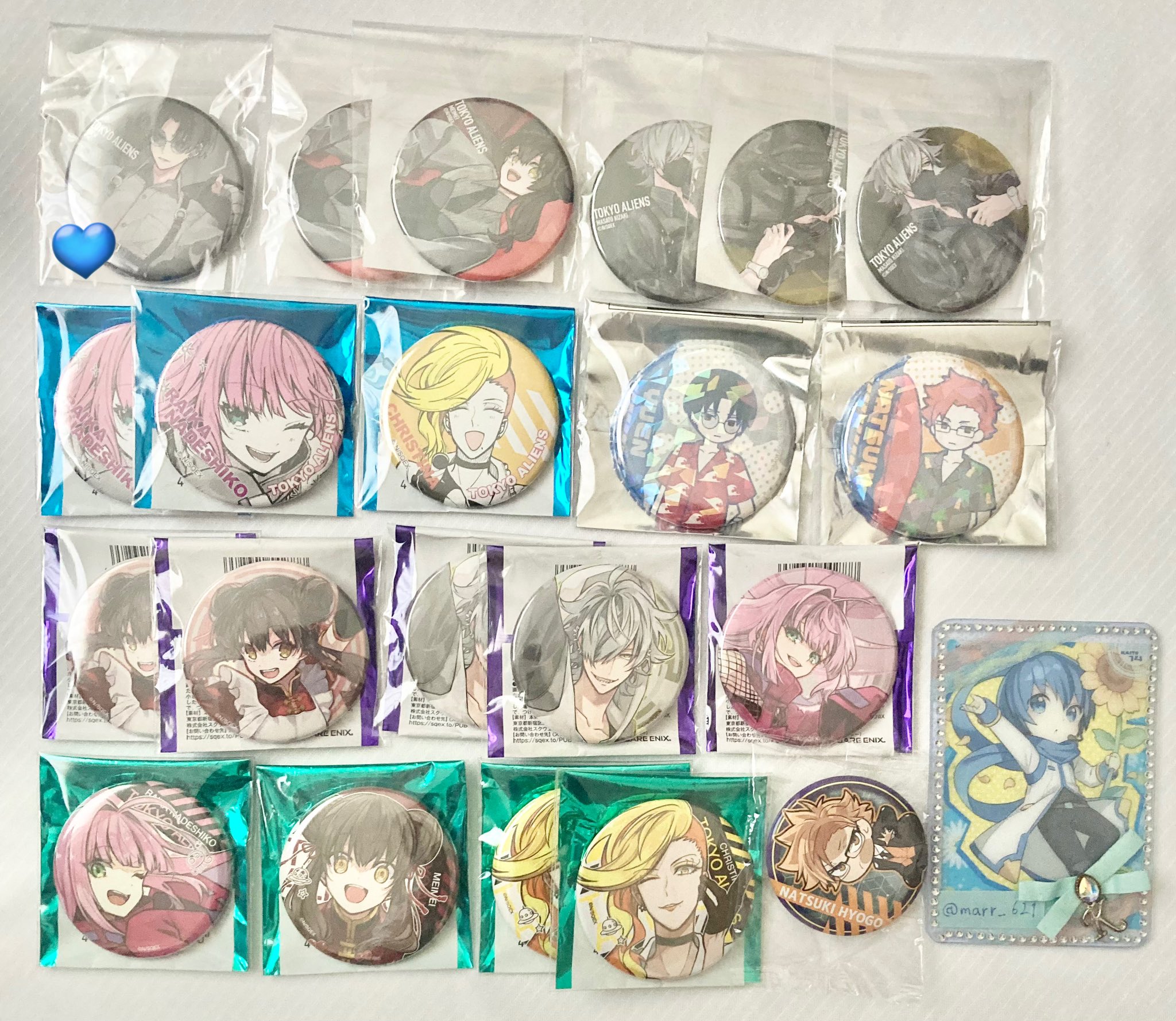 東京エイリアンズ 憂炎 オンラインくじ D賞 缶バッジ 45点