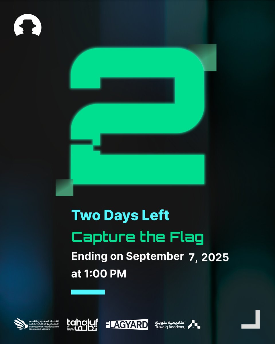 Only two days until the challenge starts!

Not registered yet? Don’t miss your chance.

Register Now: shorturl.at/upLYk

#FlagYard #BHMEA25