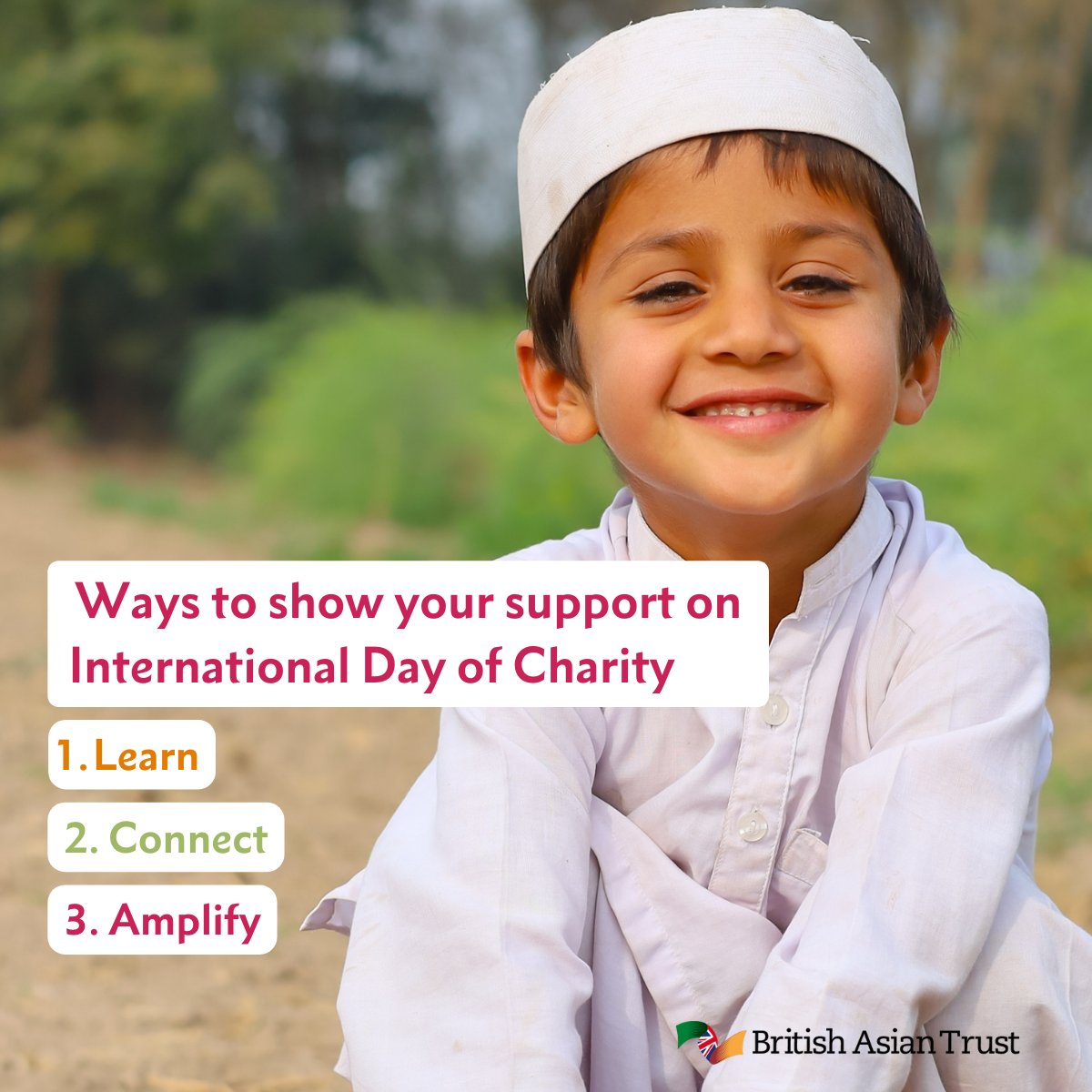 Ways to show your support on #InternationalDayOfCharity:
💻Visit our website to learn more about our impact.
👀Read &amp; share our social media posts.
🗣️Tell someone about us.