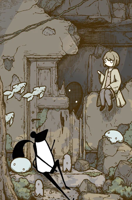 忘れられた小さな世界 #イラスト #art
