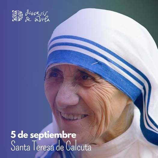 #5deSeptiembre Santa Teresa de Calcuta destacó por su incansable labor en la India con la congregación de las Misioneras de la Caridad, ayudando a pobres, enfermos y vagabundos durante más de cuatro décadas. Recibió el premio Nobel de la Paz por su labor social y humanitaria.