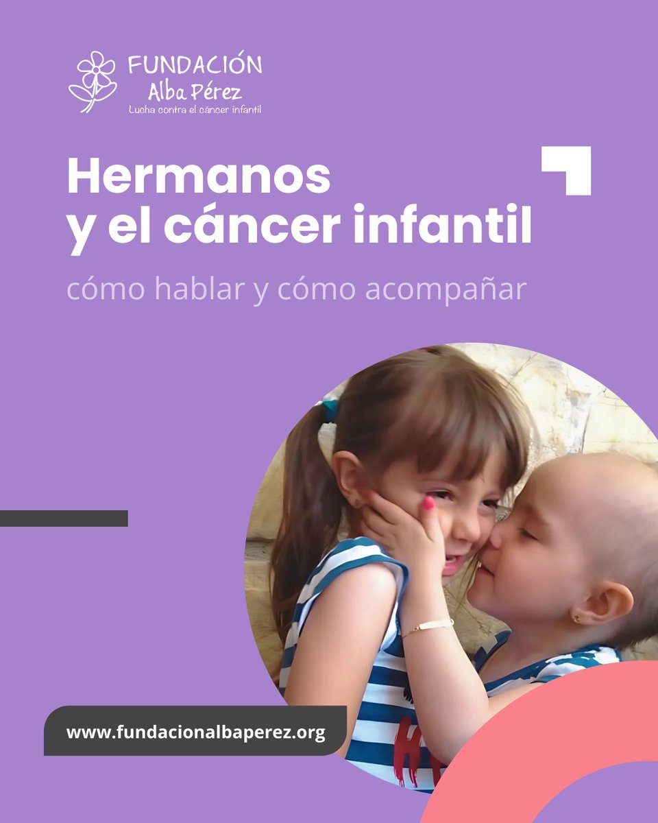 Cuando el cáncer infantil llega a casa, los hermanos también necesitan respuestas claras.
En nuestro blog encontrarás ideas sencillas para explicar qué pasa sin tecnicismos. 💛

🌐 Léelo en nuestra web fundacionalbaperez.org/hermanos-y-el-…