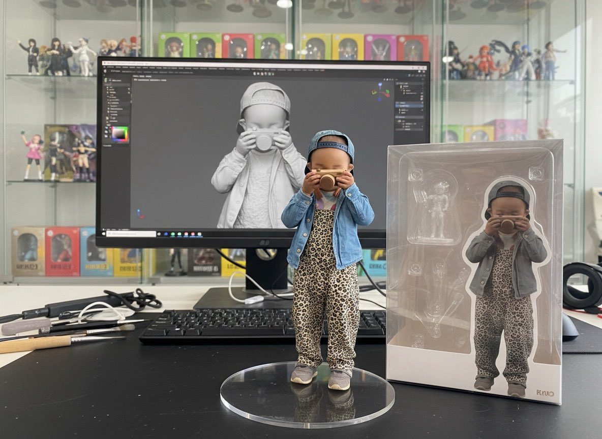 yuyu_ch_'s tweet image. BeautyCamでできるフィギュア化📸可愛い〜！！

もう少しSNSの更新頑張りたい←

ゆんは先日2歳半になりました👶