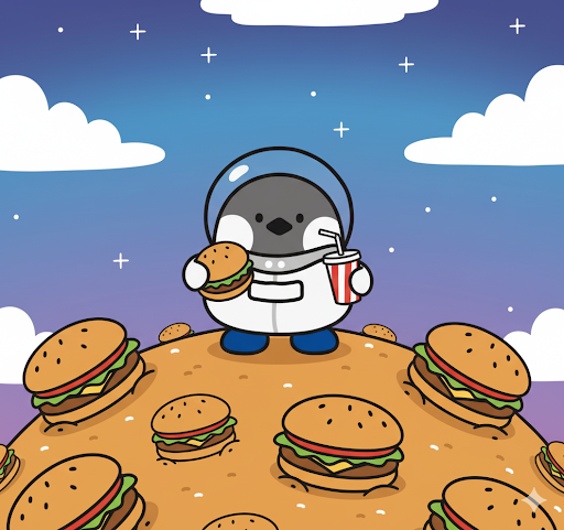 JeonghunPark18's tweet image. It&apos;s the magnini inside the hamburger planet!🍔