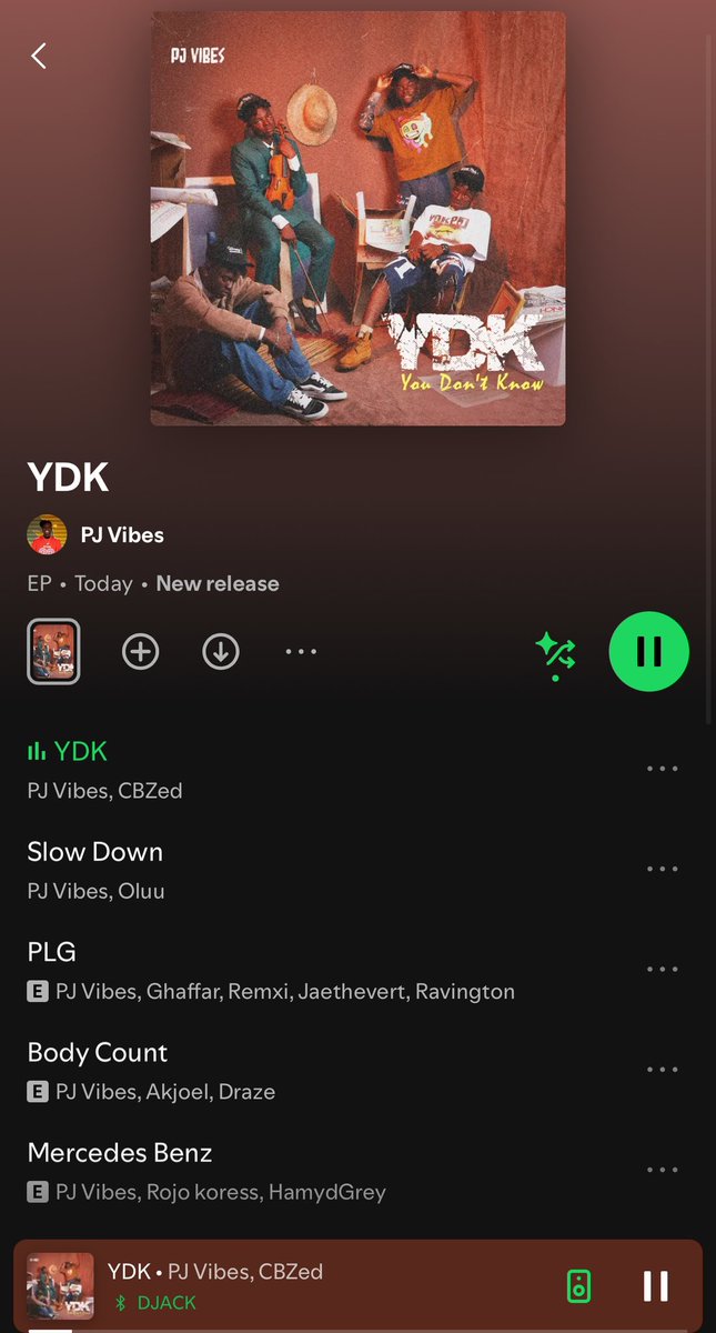 FOCUS:
PJ VIBEZ - YDK (YOU DONT KNOW) 🎧⚡️
