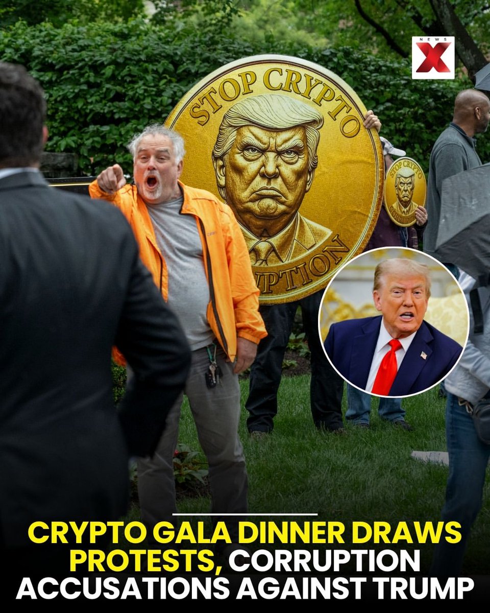 U.S. President Donald Trump hosted a gala dinner for top buyers of his $TRUMP  cryptocurrency, sparking sharp criticism from Democrats and protestors who  labeled the event as “corrupt.” While Trump defended his